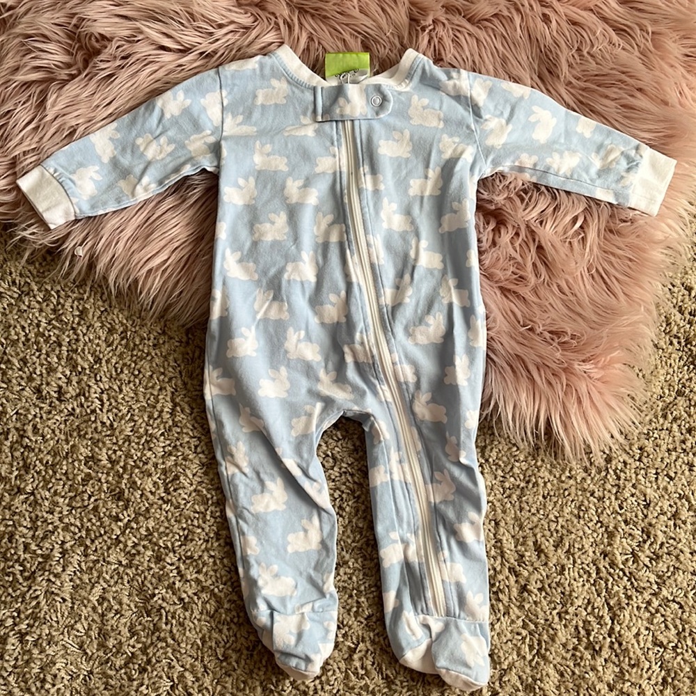 Classic whimsy bunny footie